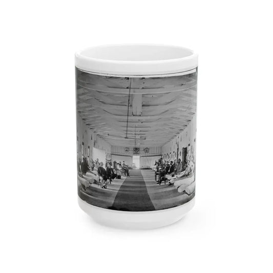 Washington, D.C. Patients In Ward K Of Armory Square Hospital (U.S. Civil War) White Coffee Mug 15oz - Go Mug Yourself