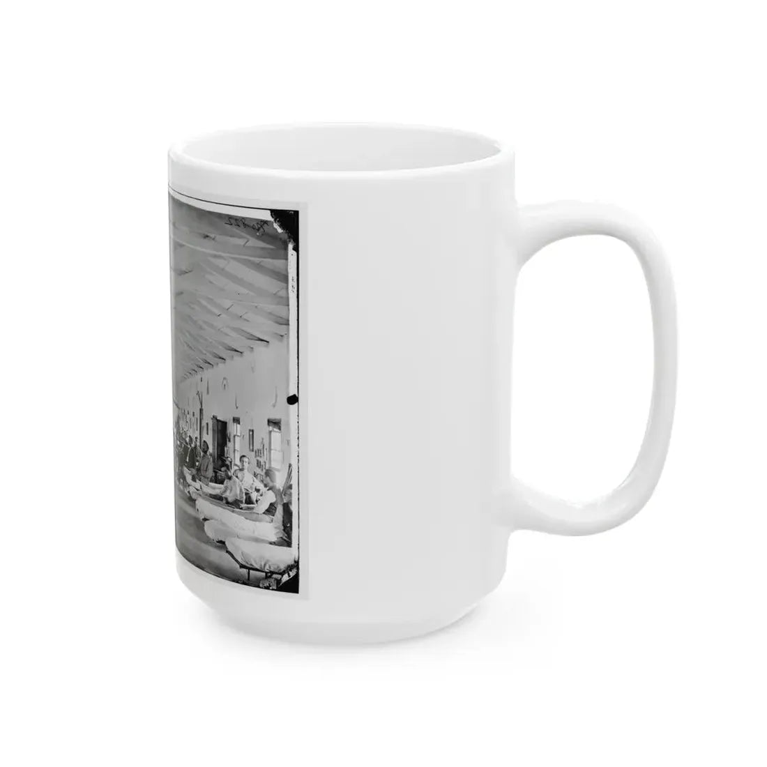 Washington, D.C. Patients In Ward K Of Armory Square Hospital (U.S. Civil War) White Coffee Mug - Go Mug Yourself