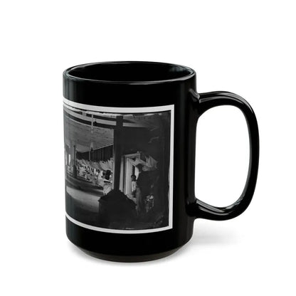 Washington, D.C. Patients In Ward Of Harewood Hospital; Mosquito Nets Over Beds (U.S. Civil War) Black Coffee Mug - Go Mug Yourself