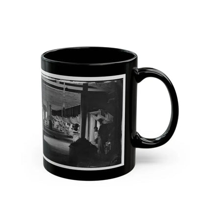 Washington, D.C. Patients In Ward Of Harewood Hospital; Mosquito Nets Over Beds (U.S. Civil War) Black Coffee Mug - Go Mug Yourself