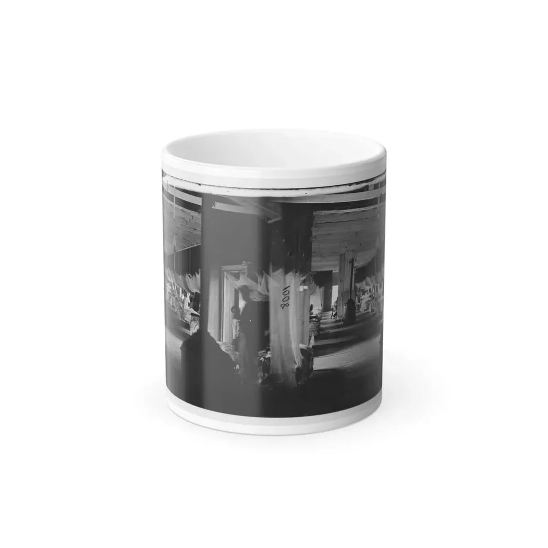 Washington, D.C. Patients in Ward of Harewood Hospital; Mosquito Nets Over Beds (U.S. Civil War) Color Changing Coffee Mug 11oz - Go Mug Yourself