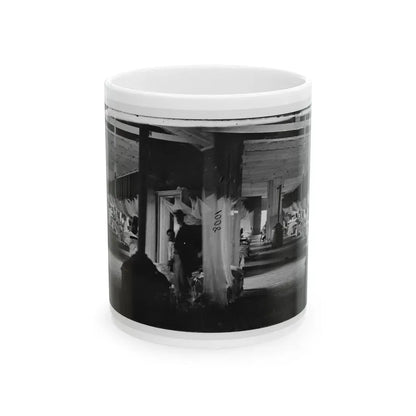 Washington, D.C. Patients In Ward Of Harewood Hospital; Mosquito Nets Over Beds (U.S. Civil War) White Coffee Mug 11oz - Go Mug Yourself