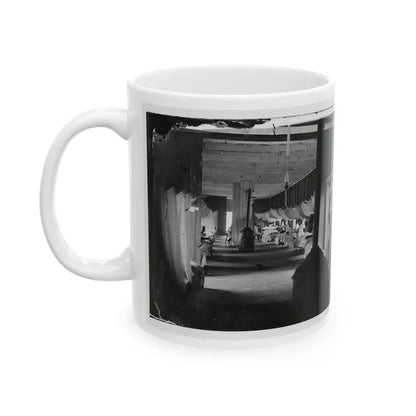 Washington, D.C. Patients In Ward Of Harewood Hospital; Mosquito Nets Over Beds (U.S. Civil War) White Coffee Mug - Go Mug Yourself