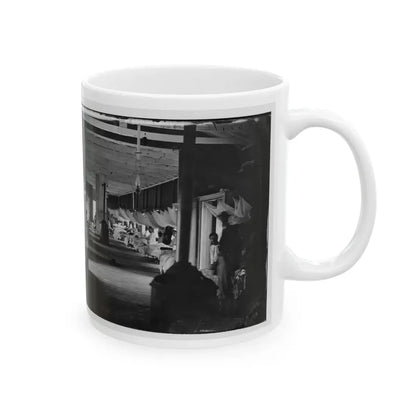 Washington, D.C. Patients In Ward Of Harewood Hospital; Mosquito Nets Over Beds (U.S. Civil War) White Coffee Mug - Go Mug Yourself