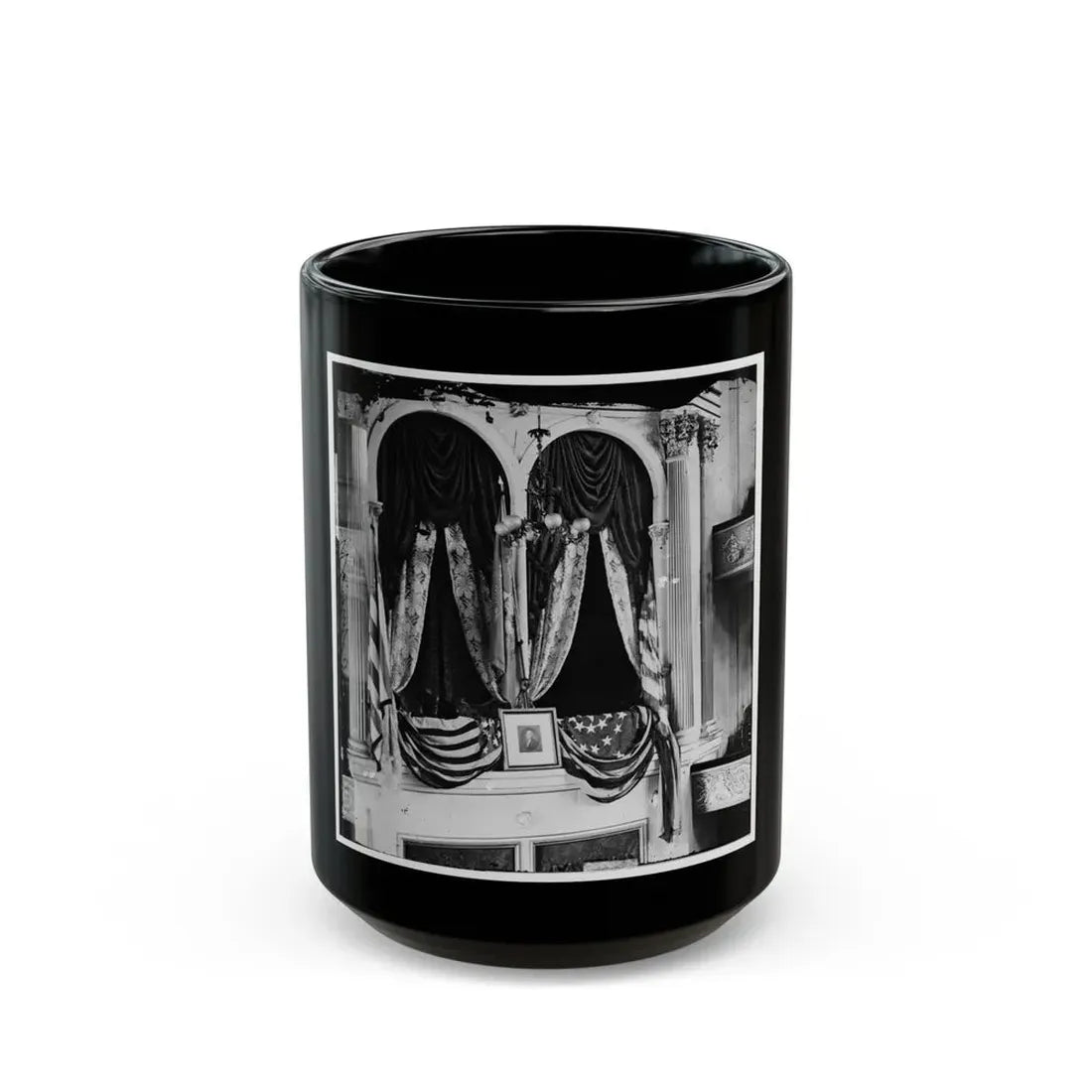 Washington, D.C. President Lincoln's Box At Ford's Theater(2) (U.S. Civil War) Black Coffee Mug 15oz - Go Mug Yourself