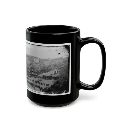 Washington, D.C. President Lincoln's Funeral Procession On Pennsylvania Avenue; Another View (U.S. Civil War) Black Coffee Mug - Go Mug Yourself