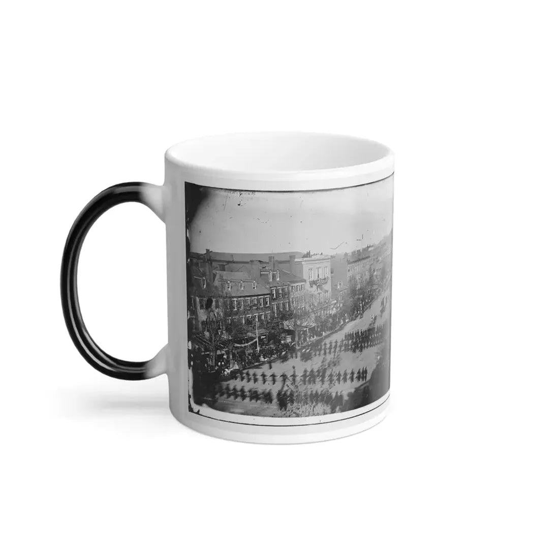 Washington, D.C. President Lincoln's Funeral Procession on Pennsylvania Avenue; Another View (U.S. Civil War) Color Changing Coffee Mug 11oz - Go Mug Yourself