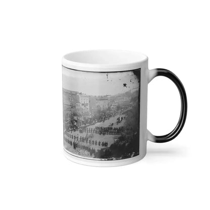Washington, D.C. President Lincoln's Funeral Procession on Pennsylvania Avenue; Another View (U.S. Civil War) Color Changing Coffee Mug 11oz - Go Mug Yourself