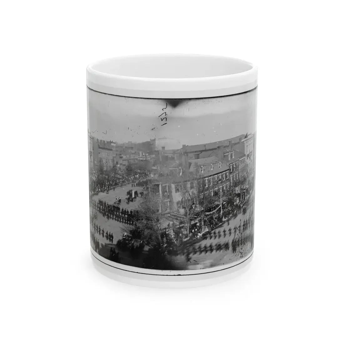 Washington, D.C. President Lincoln's Funeral Procession On Pennsylvania Avenue; Another View (U.S. Civil War) White Coffee Mug 11oz - Go Mug Yourself