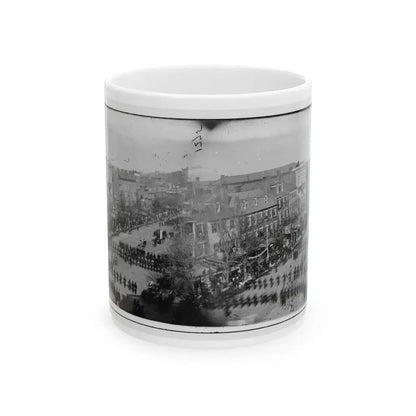 Washington, D.C. President Lincoln's Funeral Procession On Pennsylvania Avenue; Another View (U.S. Civil War) White Coffee Mug 11oz - Go Mug Yourself