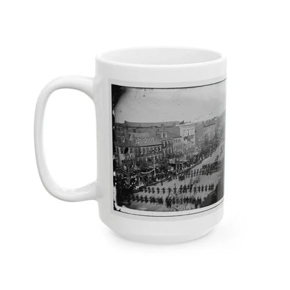Washington, D.C. President Lincoln's Funeral Procession On Pennsylvania Avenue; Another View (U.S. Civil War) White Coffee Mug - Go Mug Yourself