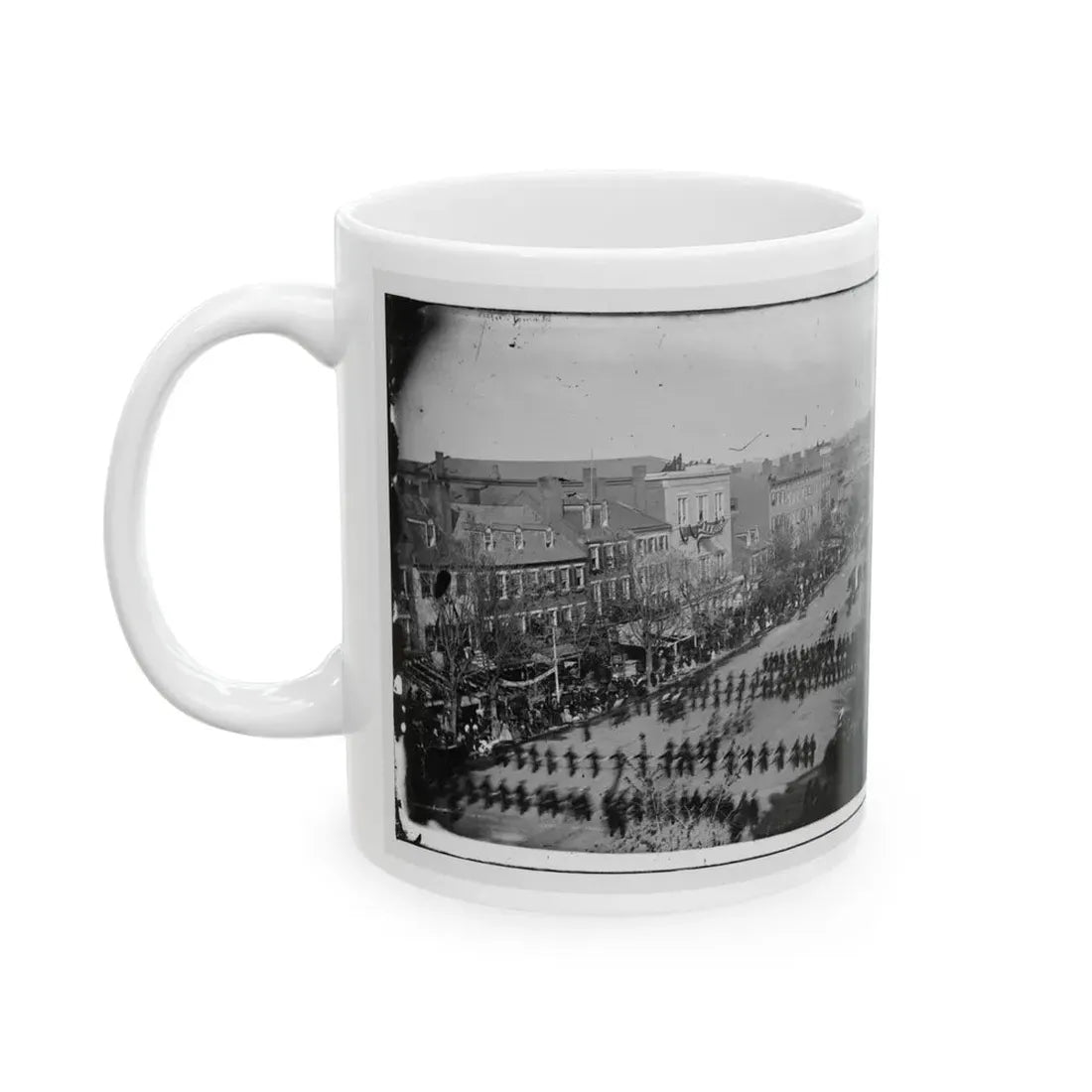 Washington, D.C. President Lincoln's Funeral Procession On Pennsylvania Avenue; Another View (U.S. Civil War) White Coffee Mug - Go Mug Yourself