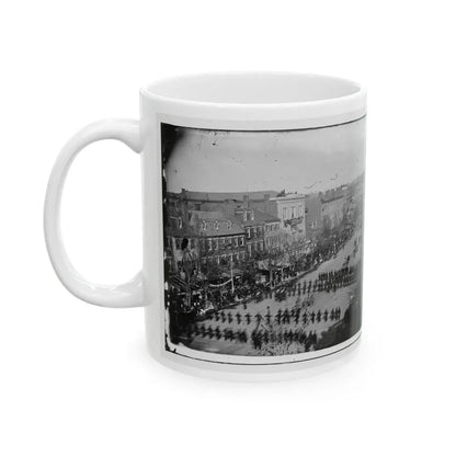 Washington, D.C. President Lincoln's Funeral Procession On Pennsylvania Avenue; Another View (U.S. Civil War) White Coffee Mug - Go Mug Yourself