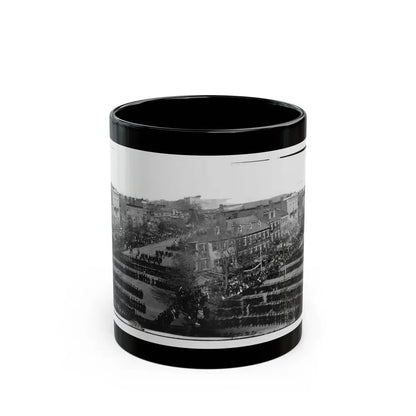 Washington, D.C. President Lincoln's Funeral Procession On Pennsylvania Avenue (U.S. Civil War) Black Coffee Mug 11oz - Go Mug Yourself