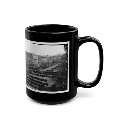 Washington, D.C. President Lincoln's Funeral Procession On Pennsylvania Avenue (U.S. Civil War) Black Coffee Mug - Go Mug Yourself
