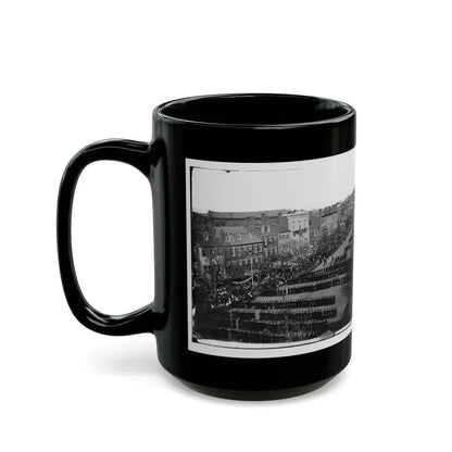 Washington, D.C. President Lincoln's Funeral Procession On Pennsylvania Avenue (U.S. Civil War) Black Coffee Mug - Go Mug Yourself