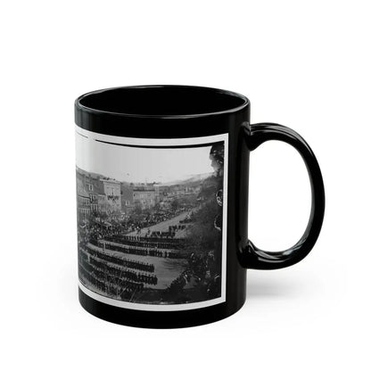 Washington, D.C. President Lincoln's Funeral Procession On Pennsylvania Avenue (U.S. Civil War) Black Coffee Mug - Go Mug Yourself