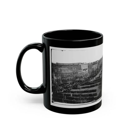 Washington, D.C. President Lincoln's Funeral Procession On Pennsylvania Avenue (U.S. Civil War) Black Coffee Mug - Go Mug Yourself