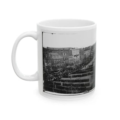 Washington, D.C. President Lincoln's Funeral Procession On Pennsylvania Avenue (U.S. Civil War) White Coffee Mug - Go Mug Yourself