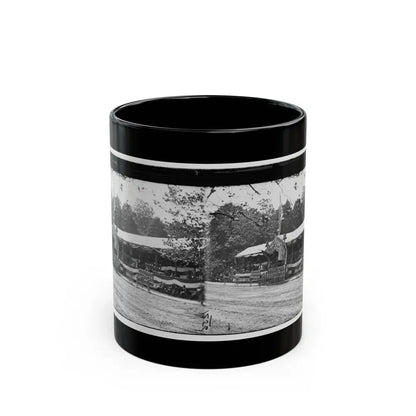 Washington, D.C. Presidential Reviewing Stand, With Guests And Guard (U.S. Civil War) Black Coffee Mug 11oz - Go Mug Yourself