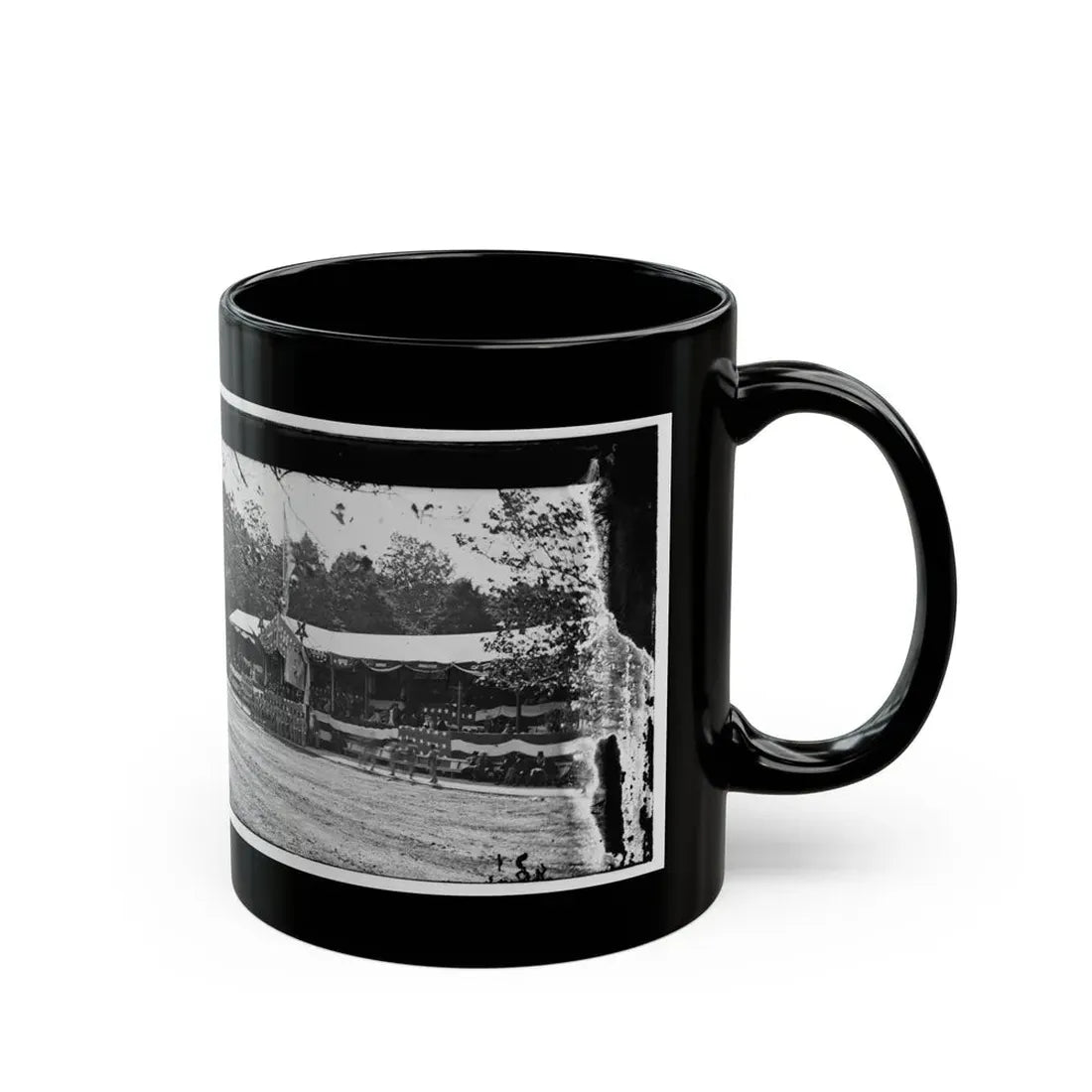 Washington, D.C. Presidential Reviewing Stand, With Guests And Guard (U.S. Civil War) Black Coffee Mug - Go Mug Yourself