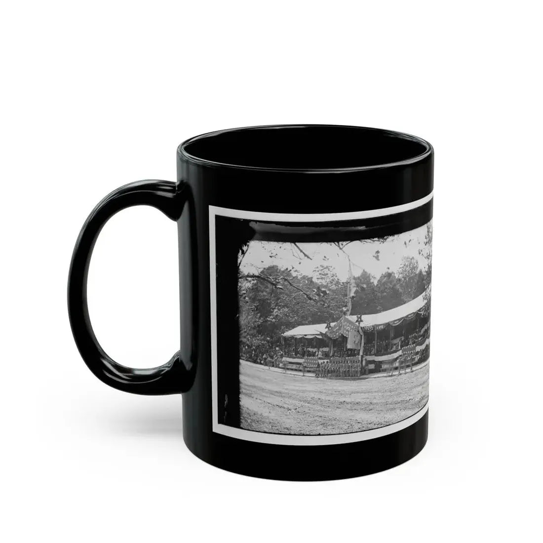 Washington, D.C. Presidential Reviewing Stand, With Guests And Guard (U.S. Civil War) Black Coffee Mug - Go Mug Yourself