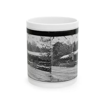 Washington, D.C. Presidential Reviewing Stand, With Guests And Guard (U.S. Civil War) White Coffee Mug 11oz - Go Mug Yourself