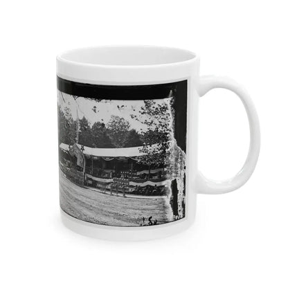 Washington, D.C. Presidential Reviewing Stand, With Guests And Guard (U.S. Civil War) White Coffee Mug - Go Mug Yourself