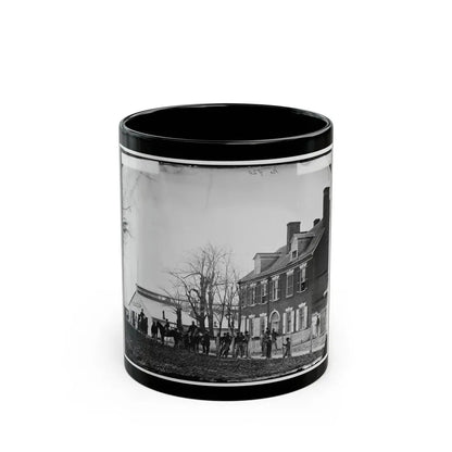 Washington, D.C. Quarters Of Gen. Alfred Pleasonton, And  Government Horse Shoeing Shop  At Left; 21st St. Near F Nw (U.S. Civil War) Black Coffee Mug 11oz - Go Mug Yourself