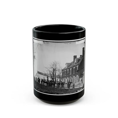 Washington, D.C. Quarters Of Gen. Alfred Pleasonton, And  Government Horse Shoeing Shop  At Left; 21st St. Near F Nw (U.S. Civil War) Black Coffee Mug 15oz - Go Mug Yourself
