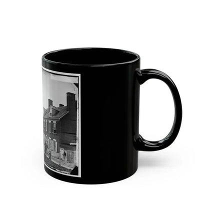 Washington, D.C. Quarters Of Gen. Alfred Pleasonton, And  Government Horse Shoeing Shop  At Left; 21st St. Near F Nw (U.S. Civil War) Black Coffee Mug - Go Mug Yourself