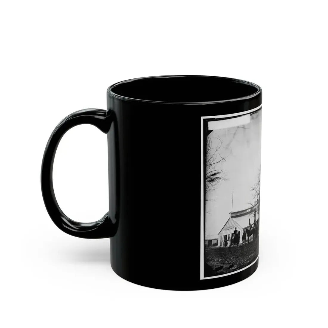 Washington, D.C. Quarters Of Gen. Alfred Pleasonton, And  Government Horse Shoeing Shop  At Left; 21st St. Near F Nw (U.S. Civil War) Black Coffee Mug - Go Mug Yourself