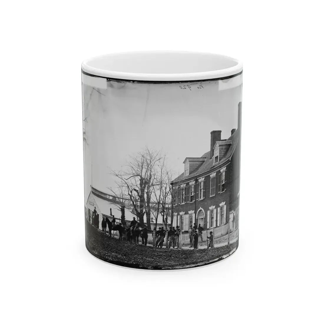 Washington, D.C. Quarters Of Gen. Alfred Pleasonton, And  Government Horse Shoeing Shop  At Left; 21st St. Near F Nw (U.S. Civil War) White Coffee Mug 11oz - Go Mug Yourself