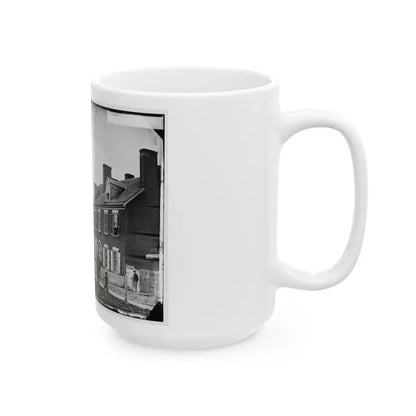 Washington, D.C. Quarters Of Gen. Alfred Pleasonton, And  Government Horse Shoeing Shop  At Left; 21st St. Near F Nw (U.S. Civil War) White Coffee Mug - Go Mug Yourself