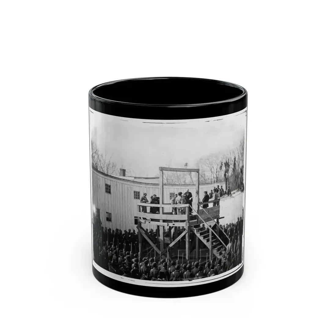 Washington, D.C. Reading The Death Warrant To Wirz On The Scaffold (U.S. Civil War) Black Coffee Mug 11oz - Go Mug Yourself