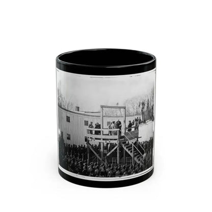 Washington, D.C. Reading The Death Warrant To Wirz On The Scaffold (U.S. Civil War) Black Coffee Mug 11oz - Go Mug Yourself