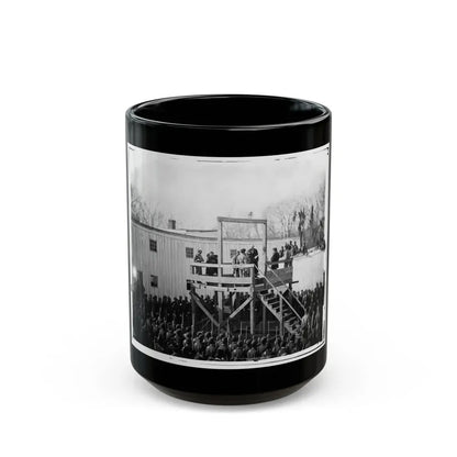 Washington, D.C. Reading The Death Warrant To Wirz On The Scaffold (U.S. Civil War) Black Coffee Mug 15oz - Go Mug Yourself