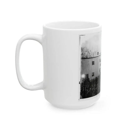 Washington, D.C. Reading The Death Warrant To Wirz On The Scaffold (U.S. Civil War) White Coffee Mug - Go Mug Yourself