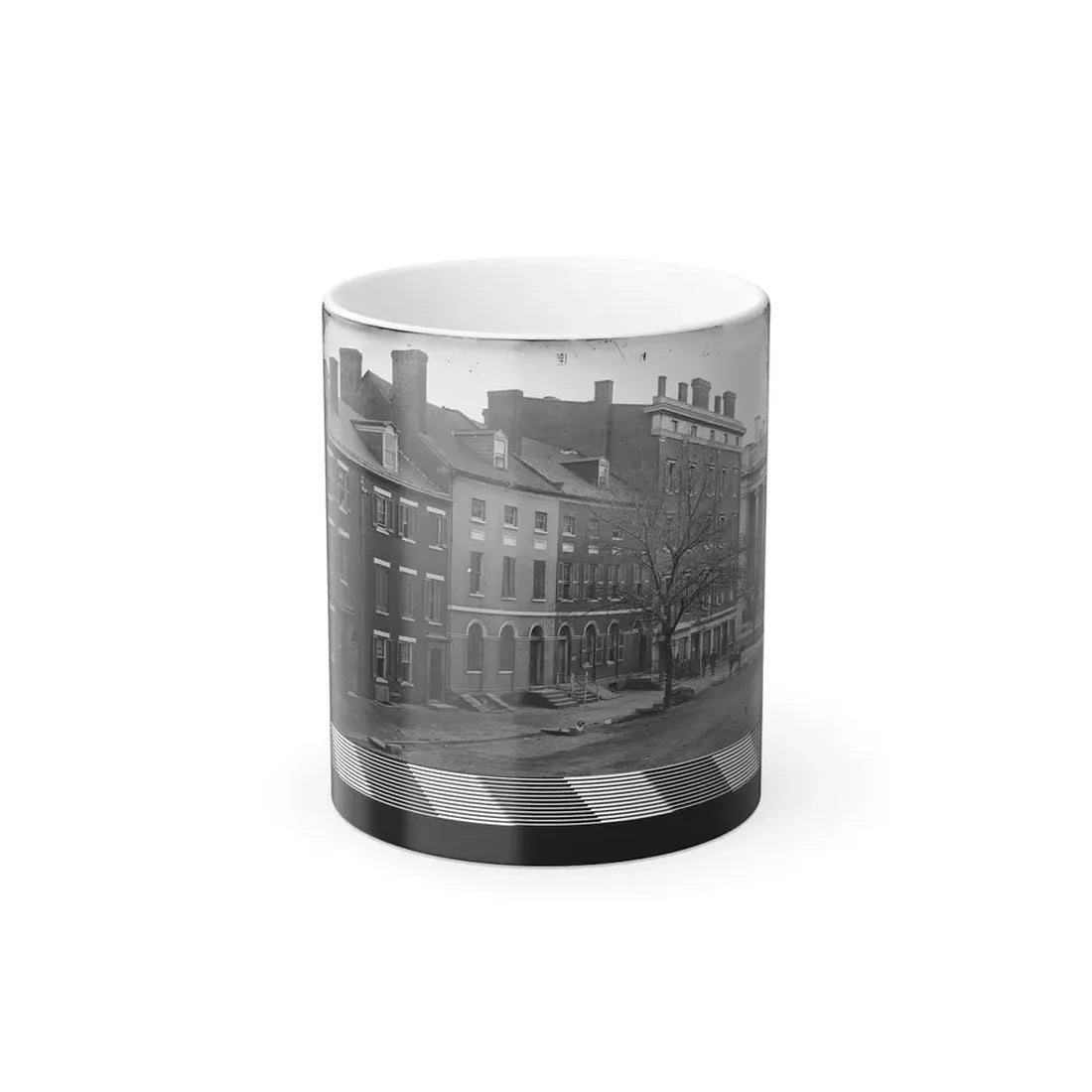 Washington, D.C. Sanitary Commission Storehouse and Adjoining Houses at 15Th and F Sts., Nw (U.S. Civil War) Color Changing Coffee Mug 11oz Default Title 11oz - Go Mug Yourself