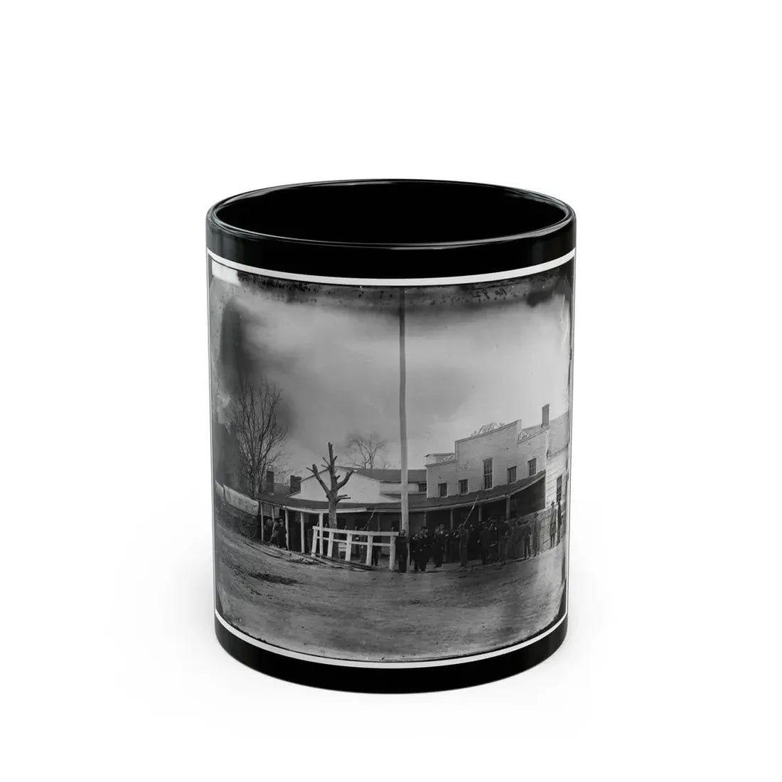 Washington, D.C. Staff, Buildings, And Wagons Of The Medical Department (U.S. Civil War) Black Coffee Mug 11oz - Go Mug Yourself