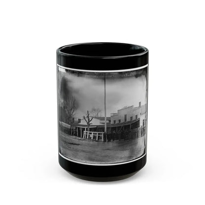 Washington, D.C. Staff, Buildings, And Wagons Of The Medical Department (U.S. Civil War) Black Coffee Mug 15oz - Go Mug Yourself