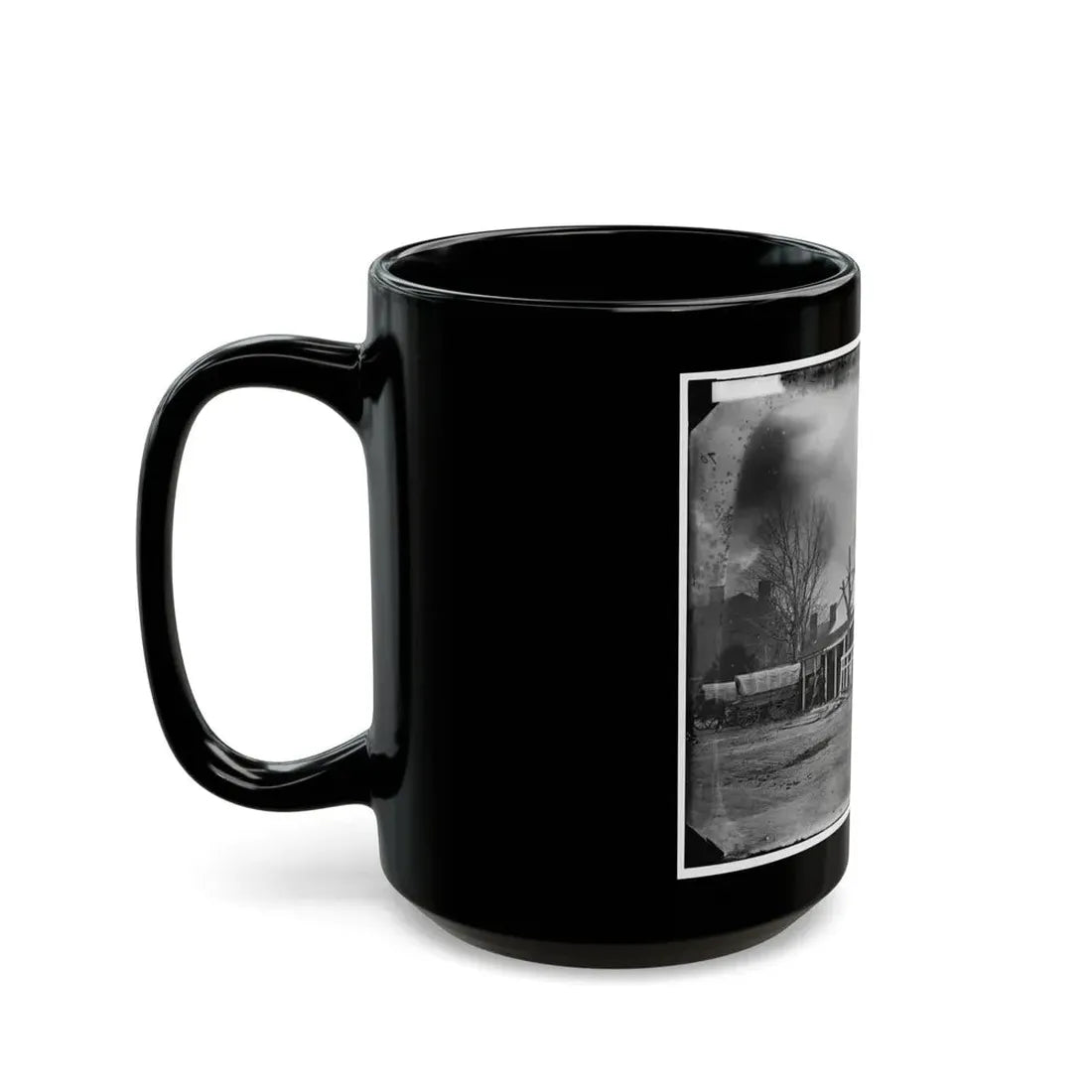 Washington, D.C. Staff, Buildings, And Wagons Of The Medical Department (U.S. Civil War) Black Coffee Mug - Go Mug Yourself