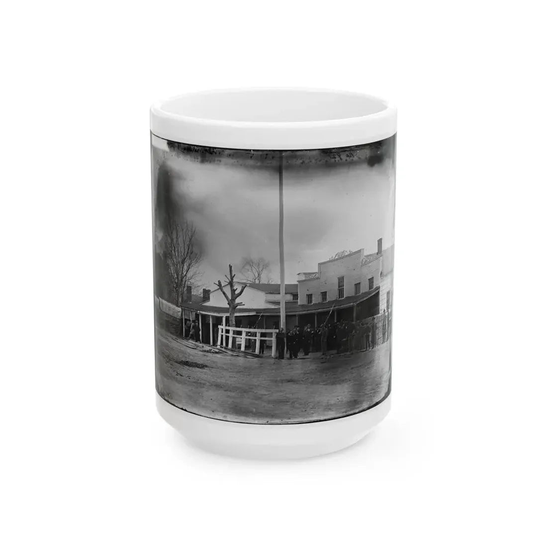 Washington, D.C. Staff, Buildings, And Wagons Of The Medical Department (U.S. Civil War) White Coffee Mug 15oz - Go Mug Yourself