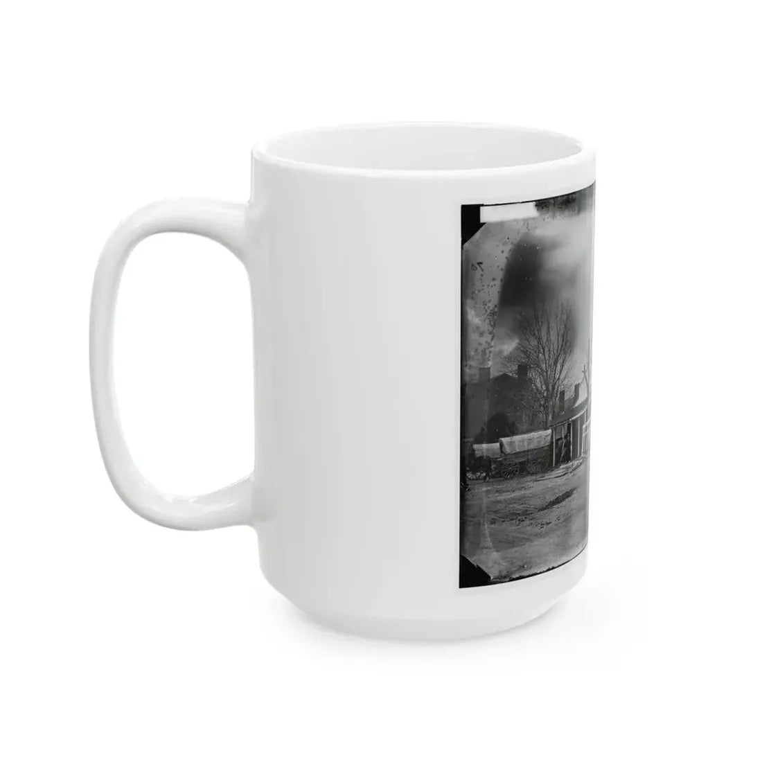 Washington, D.C. Staff, Buildings, And Wagons Of The Medical Department (U.S. Civil War) White Coffee Mug - Go Mug Yourself