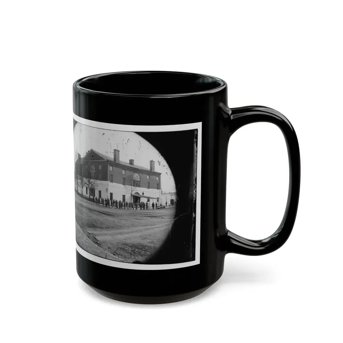 Washington, D.C. The Old Capitol Prison, 1st And A Streets Ne (U.S. Civil War) Black Coffee Mug - Go Mug Yourself