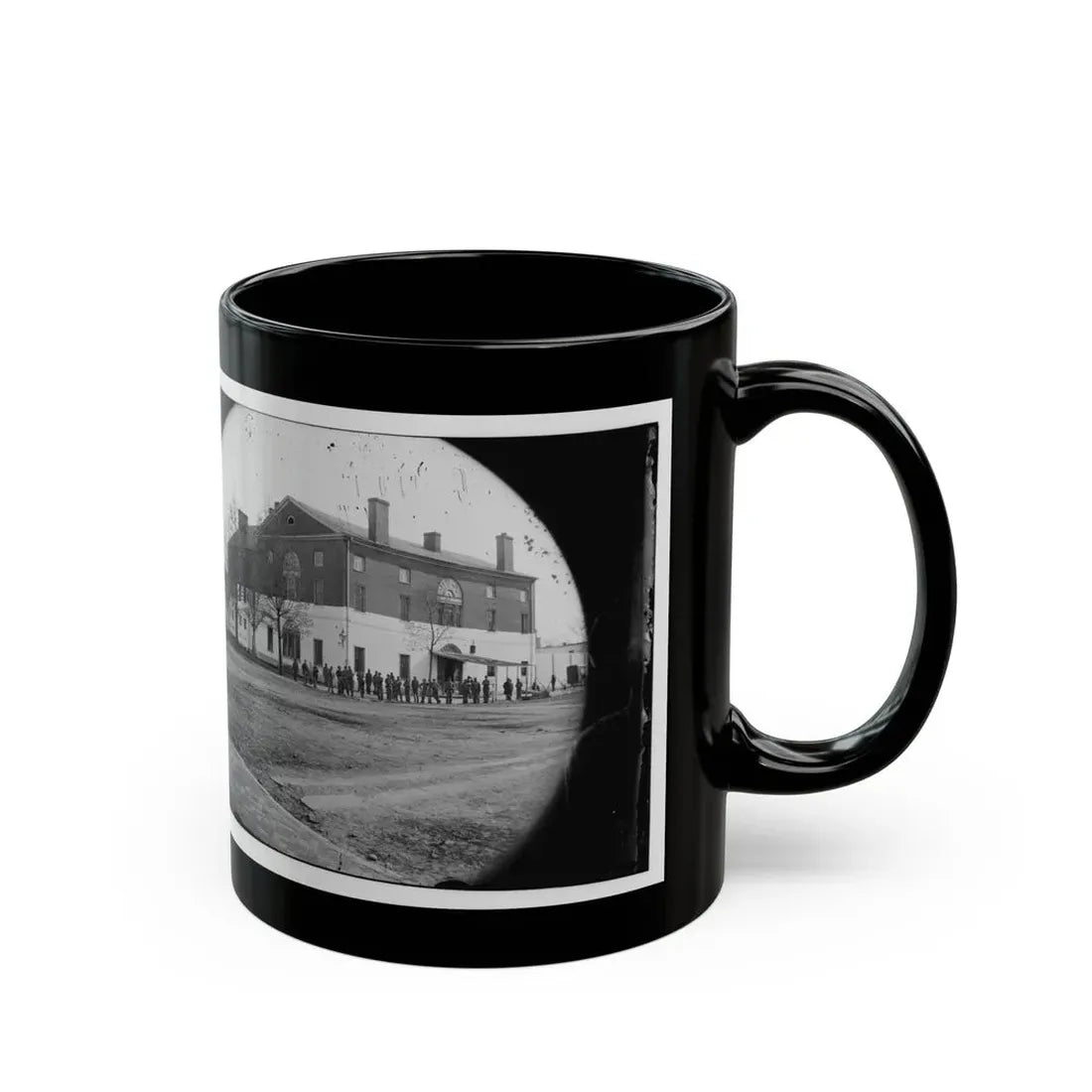 Washington, D.C. The Old Capitol Prison, 1st And A Streets Ne (U.S. Civil War) Black Coffee Mug - Go Mug Yourself