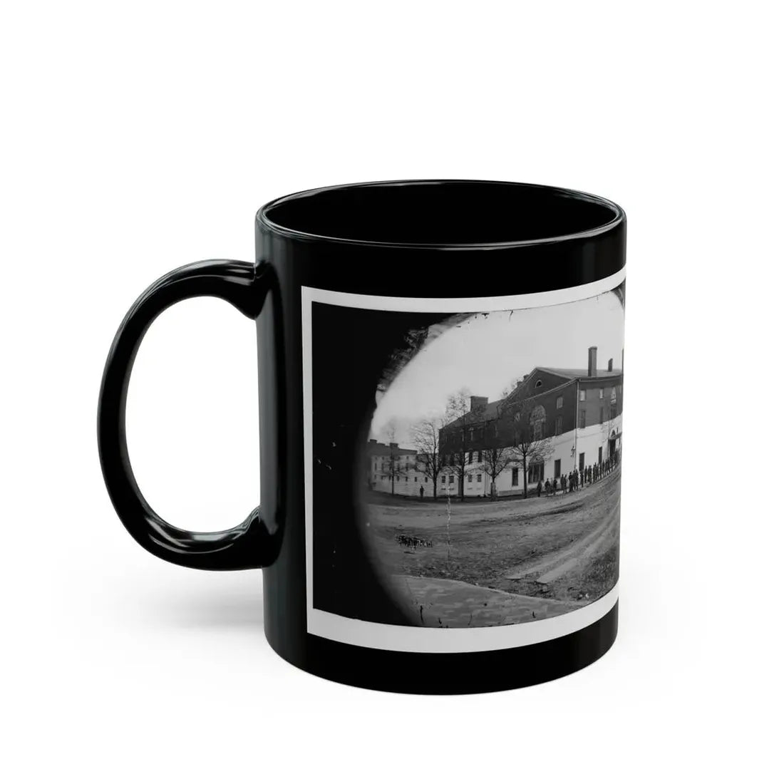 Washington, D.C. The Old Capitol Prison, 1st And A Streets Ne (U.S. Civil War) Black Coffee Mug - Go Mug Yourself