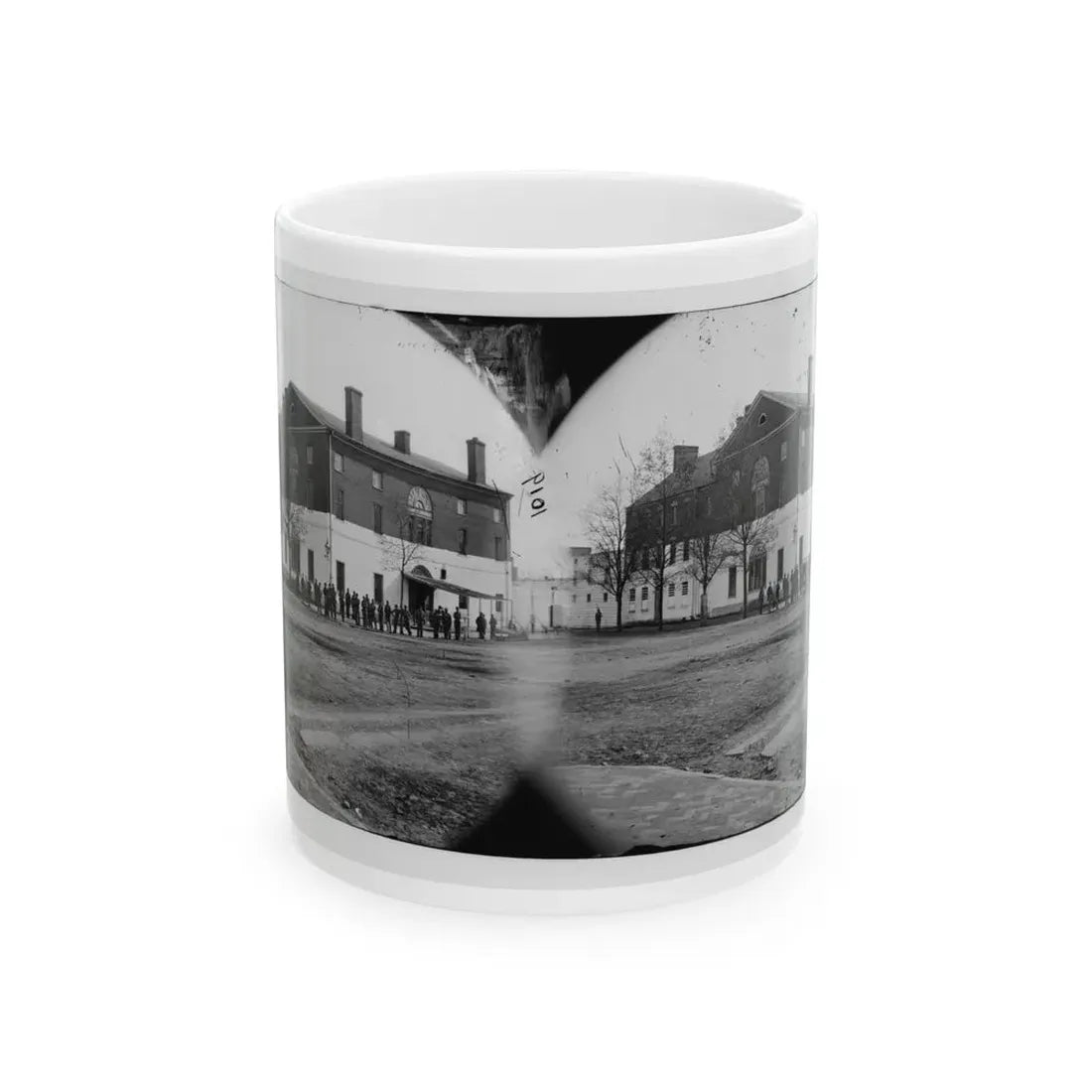Washington, D.C. The Old Capitol Prison, 1st And A Streets Ne (U.S. Civil War) White Coffee Mug 11oz - Go Mug Yourself