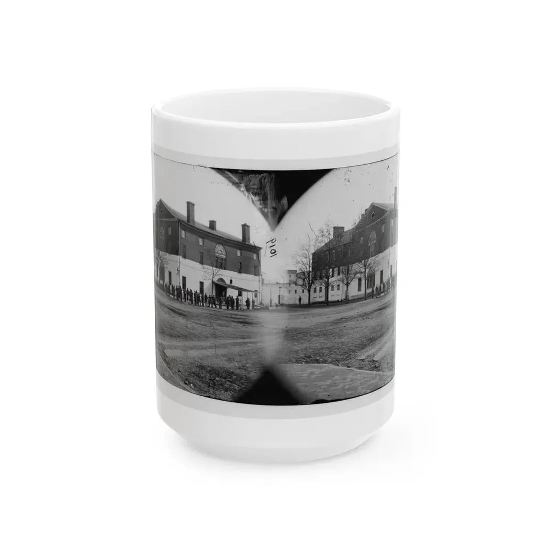 Washington, D.C. The Old Capitol Prison, 1st And A Streets Ne (U.S. Civil War) White Coffee Mug 15oz - Go Mug Yourself