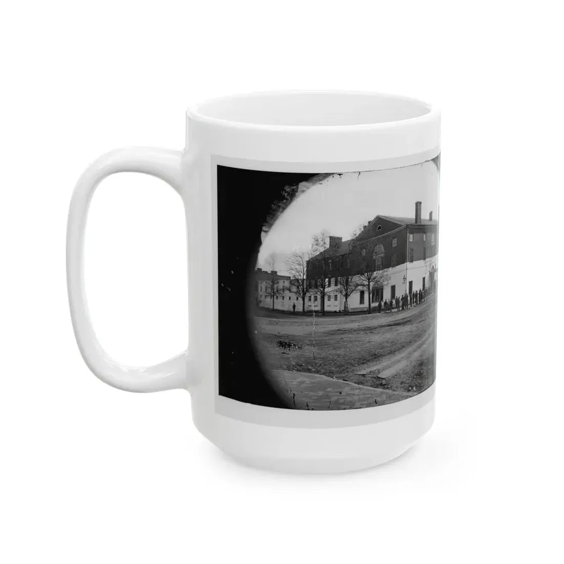 Washington, D.C. The Old Capitol Prison, 1st And A Streets Ne (U.S. Civil War) White Coffee Mug - Go Mug Yourself
